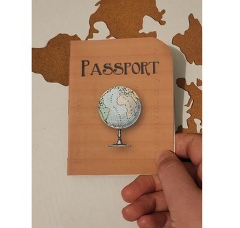 Preview of Vintage Globe Passport [Booklet Template, Editable]