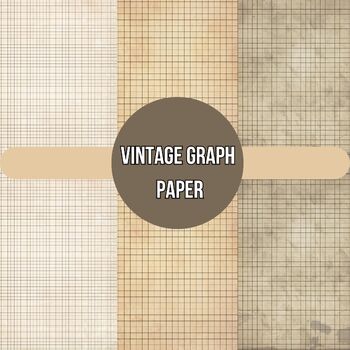 Preview of Vintage Graph Paper,Distressed vintage sheets large Print 8,5x11 in