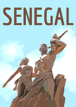 Preview of Printable Vintage-Style Senegal Poster