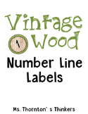 Vintage Wood Number Line Labels