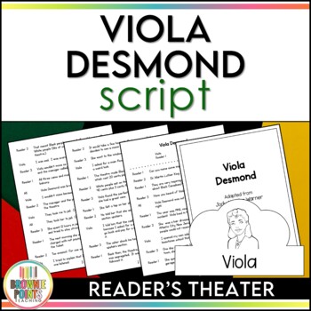 Preview of Viola Desmond Reader's Theater Script