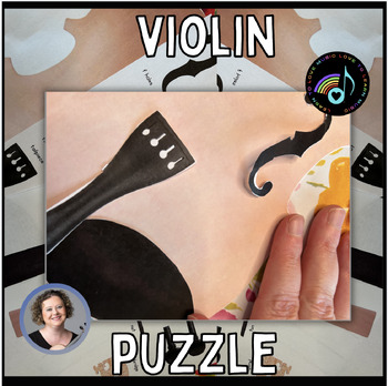 Preview of Violin Puzzle with Parts Labelled