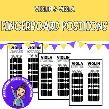 Preview of Violin & Viola Finger Chart Exercise