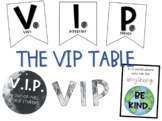 Space: VIP table decor