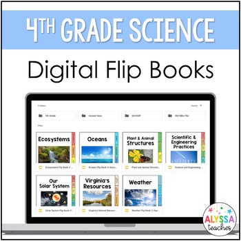 Preview of Virginia 4th Grade Science Digital Flip Books and Notebooks Bundle