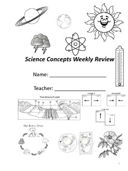 Preview of Virginia 4th and 5th Grade Science Review - 30 Weeks
