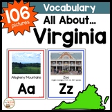Virginia Word Wall | Virginia A to Z