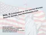 Virginia Civics SOL 3- Citizenship in the U.S. Note packet