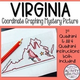 Virginia Coordinate Graphing Picture 1st Quadrant & ALL 4 