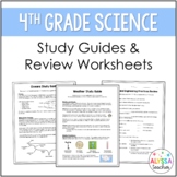 Virginia Fourth Grade Science Study Guides and Review Work