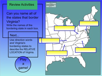 virginia geography tests