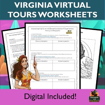 Preview of Virginia Historical Landmarks Virtual tour using Google Maps, and more!