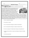 Virginia House of Burgesses Worksheet with Answer Key