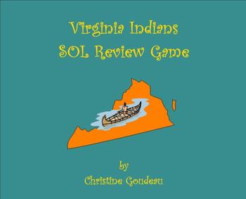 Preview of Virginia Indians SOL Review Game - Virginia Studies