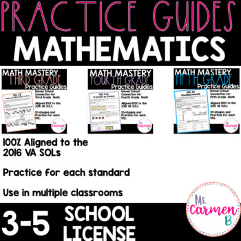 Preview of Virginia Mathematics Practice Guides: 3-5 School License