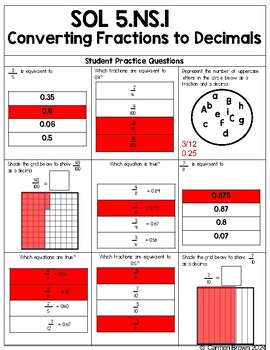 Virginia Mathematics Practice Guides for Fifth Grade by Ms Carmen B Teaches