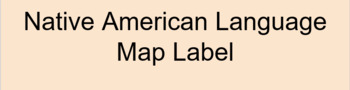 Preview of Virginia Native American Language Map Label