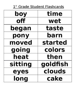 Preview of Virginia PALs Word List Flashcards