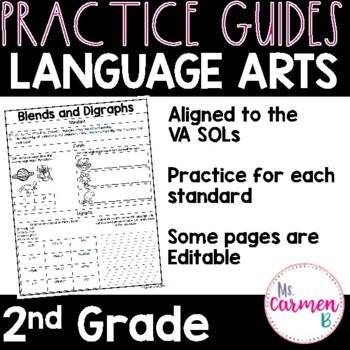 Preview of Virginia SOL Language Arts Practice Guides for 2nd Grade