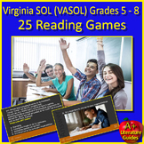 Virginia SOL Test Prep Reading ELA Review Games - 25 Game 