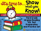 Virginia SOL Third Grade Reading Test Practice Pages