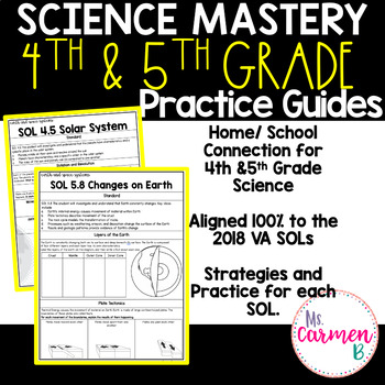 Preview of Virginia Science Practice Guides 4th and 5th Grade Bundle