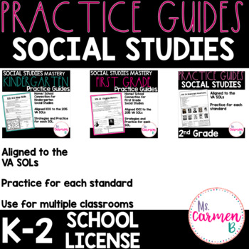 Preview of Virginia Social Studies Practice Guides: K-2 School License