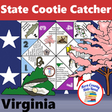 Virginia State Facts and Symbols Cootie Catcher Activity P