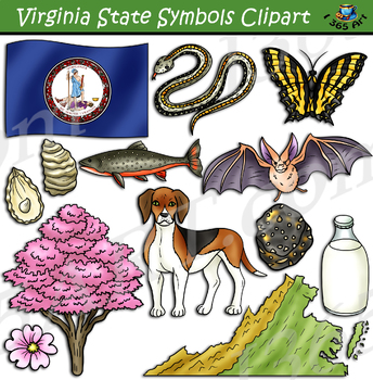 Preview of Virginia State Symbols Clipart