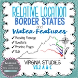 Virginia Studies VS.2 a,c Relative Location, Border States