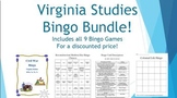 Virginia Studies Bingo BUNDLE! SOL Aligned