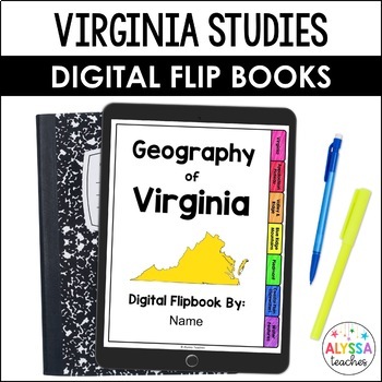 Preview of Virginia Studies Digital Flip Books Bundle