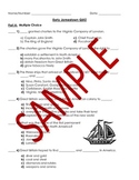 Virginia Studies: Early Jamestown Study Guide and Quiz - V