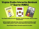 Virginia Studies Interactive Notebook 1st Quarter BUNDLE