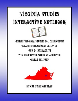 Preview of Virginia Studies Interactive Notebook - All 10 Units - Updated 2016 SOLs!