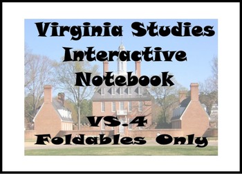 Preview of Virginia Studies Interactive Notebook - VS.4 Colonial Life Foldables