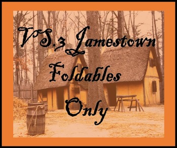 Preview of Virginia Studies Interactive Notebook - VS.3 Jamestown
