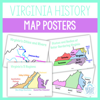 Preview of Virginia Studies Map Posters SOL