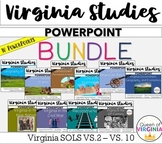 Virginia Studies PowerPoint BUNDLE  Includes 10 Presentations