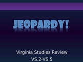 Virginia Studies Review Jeopardy - Part 1