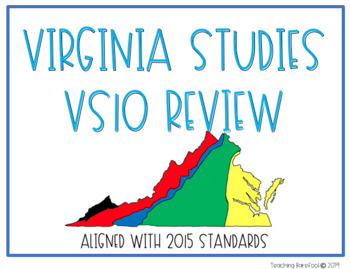 Preview of Virginia Studies Spiral Review Bundle