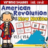Virginia Studies Task Cards - American Revolution & New Na