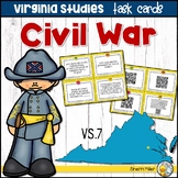 Virginia Studies Task Cards - Civil War VS.7