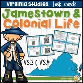 Jamestown and Colonial American Life Task Cards Activities