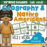 Virginia Studies Task Cards - VA Geography & Native Americ