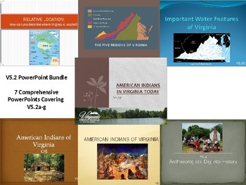 Preview of Virginia Studies VS.2 PowerPoint Bundle (covers VS.2a-g)
