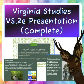 Preview of Virginia Studies VS.2e Notes Presentation (Complete)