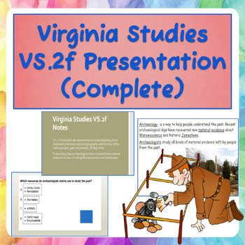 Preview of Virginia Studies VS.2f Notes Presentation (Complete)