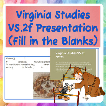 Preview of Virginia Studies VS.2f Notes Presentation (Fill in the Blanks)