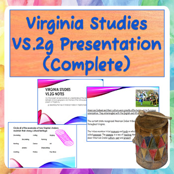 Preview of Virginia Studies VS.2g Notes Presentation (Complete)